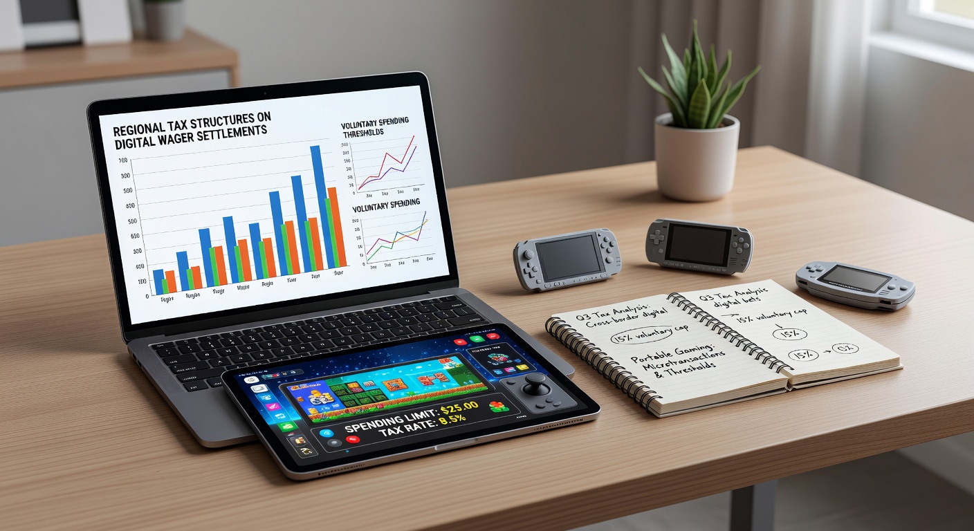 Regional tax analysis on digital wager settlements in mobile gaming environments
