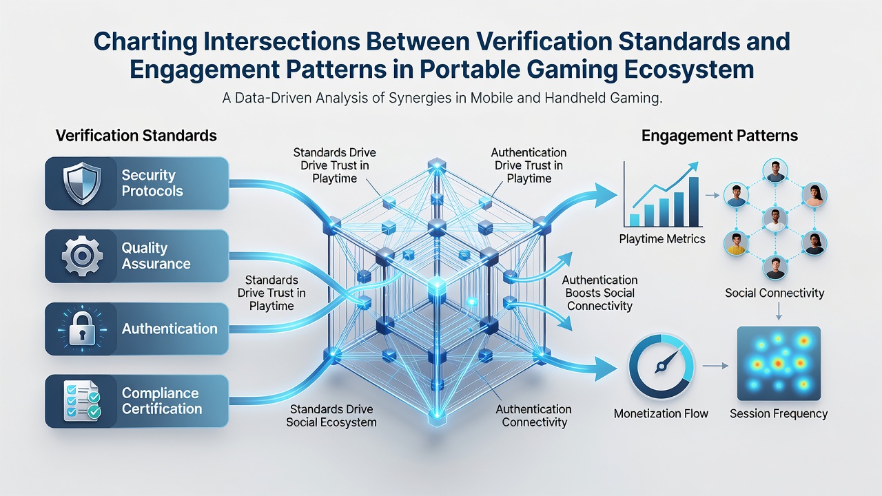 Mobile gaming analytics charts showing intersections of verification checkpoints and player engagement trends over time
