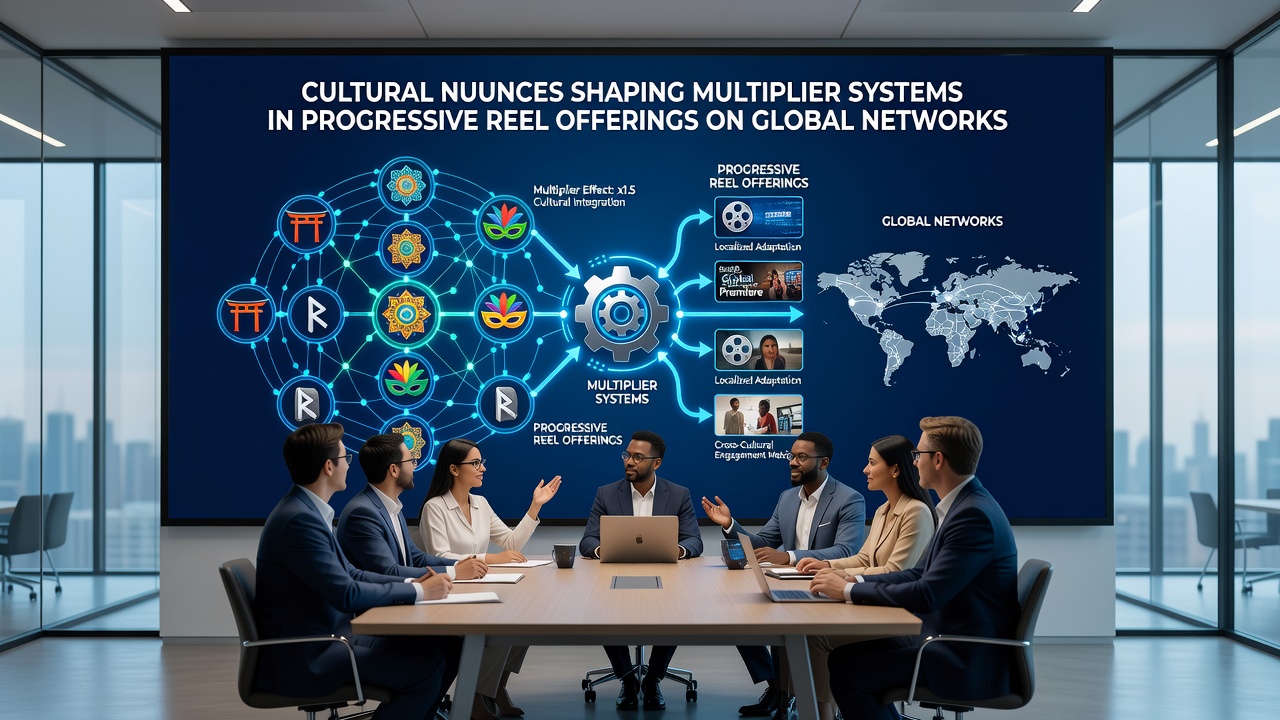 Diverse players engaging with progressive slot interfaces displaying culturally adapted multiplier features on mobile and desktop screens