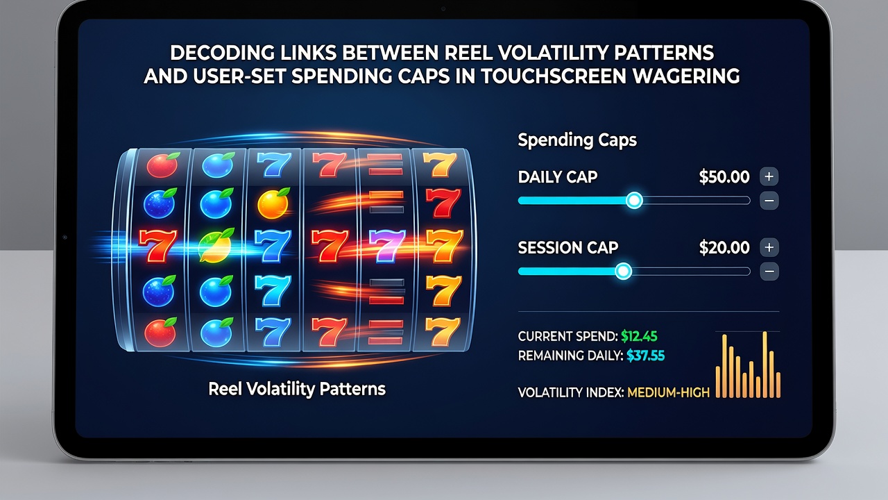 Data visualization showing reel volatility spikes aligned with spending cap triggers on mobile wagering dashboards