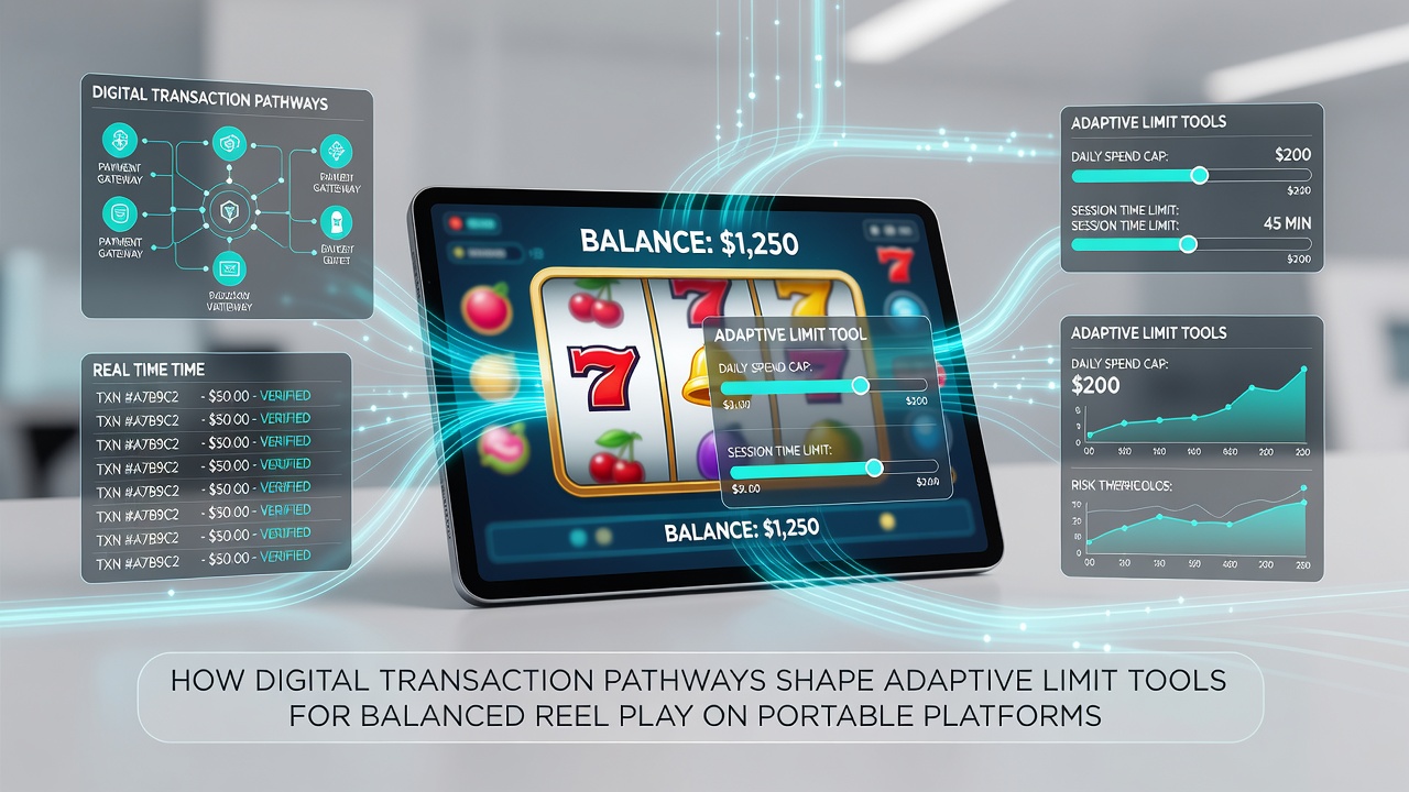 Adaptive limit settings adjusting during mobile reel play session on a tablet